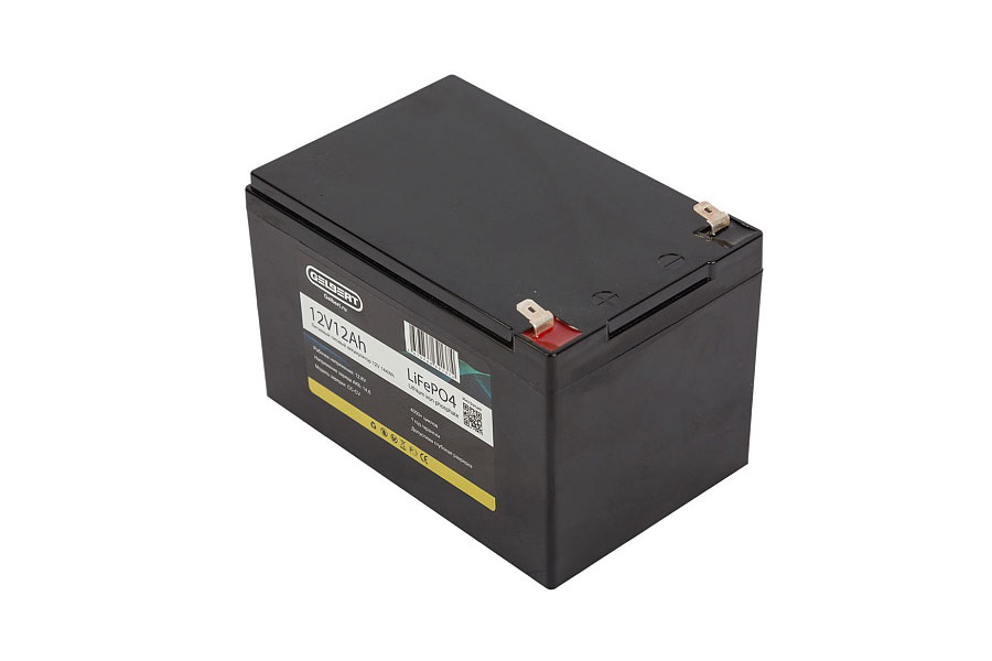 Литиевый тяговый аккумулятор Gelbert LiFePO4 (12V/12Ah/12A/144Wh) [6-DZF-12, 6-DZM-12]